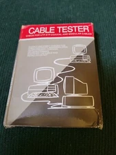 NEW Cable Tester UTP STP Coaxial and Modular Cables PC Vintage New in Box