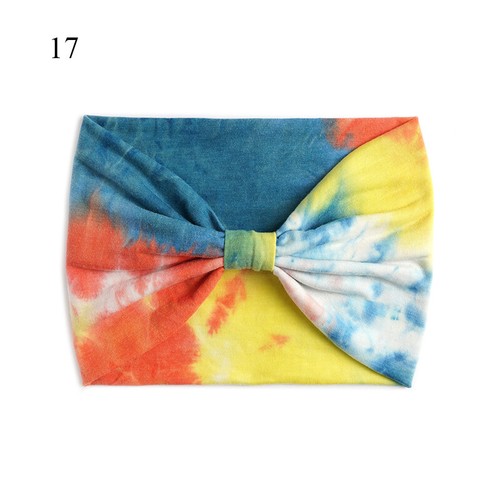 Fascia per capelli turbante colore arcobaleno fascia per capelli elastici annodati accessori - Foto 7 di 44