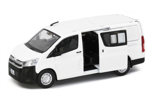 Pequeño coche modelo diecast 1:64 Toyota Hiace H300 blanco en caja - Imagen 5 de 6