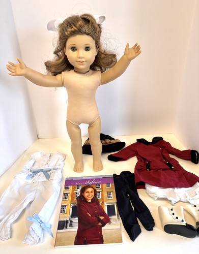 American Girl Puppe Treffen Rebecca Rubin 1. Ausgabe + Hut Buch & Pyjama EUC - Bild 2 von 17