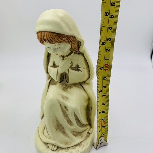 Lunds Lites Krippe Weihnachten religiöse cremefarbene Goldfiguren Made in Korea 9" - Bild 22 von 23