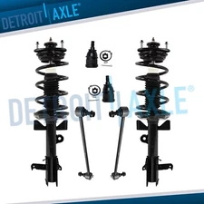 Front Struts w/Coil Springs Sway Bars Ball Joints for 2011 2012 Honda Odyssey