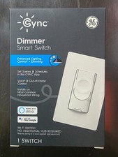 Cync by GE Wi-Fi Single-pole 3-Way Dimmer Smart Switch White No Neutral Wire Req