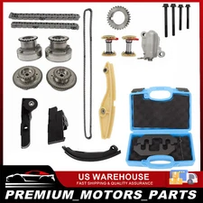 Timing Chain+Tools w/Cam Phaser VVT Gears for 2010 Ford Flex Taurus 3.5L Lincoln