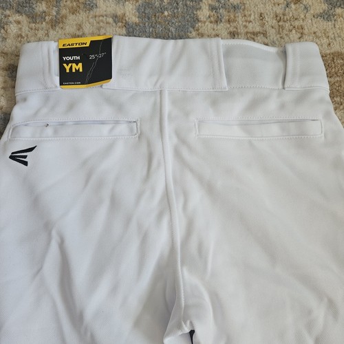 NWT Easton Rival + Youth Medium White Tapered Open Bottom Baseball Pants - Picture 2 of 7