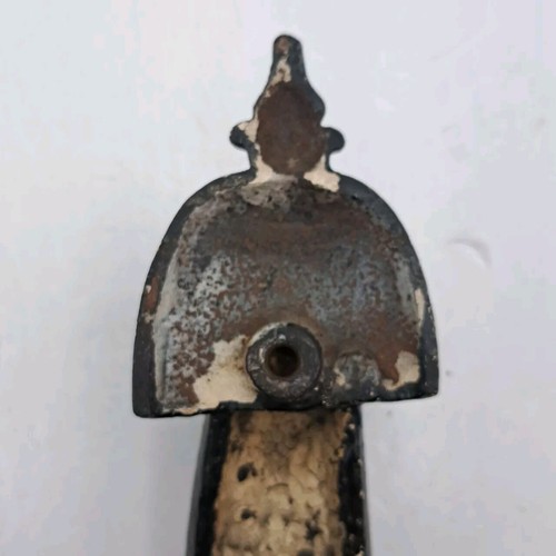 Antique / Vintage Early Door Knocker Man's Face Old Door Hardware Cast Iron - Picture 10 of 13