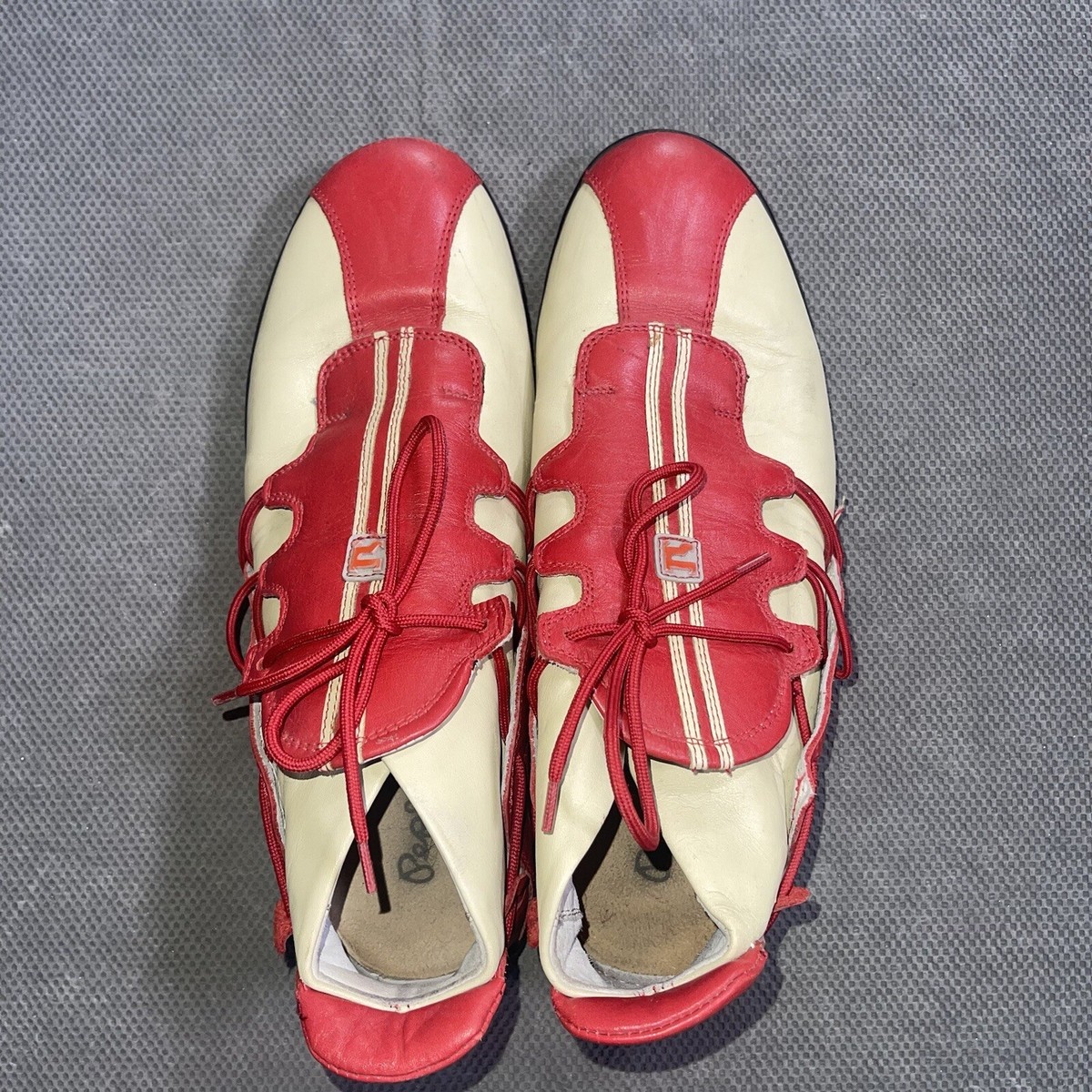 Pepe Jeans London Sneakers SH-70009 Red Leather Mid Top Mens Size