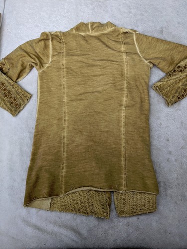 Monroe & Main Women S Knit Cardigan Sweater Patchwork Crochet Earthy Boho Pocket - Picture 6 of 9