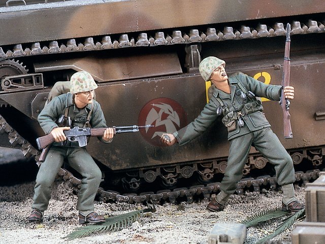 Verlinden 1 35 USMC Marines charging in Pacific War WWII Set I (2 Figures) 1737 Verlinden 1 35 USMC Marines charging in Pacific War WWII Set I (2 Figures) 1737