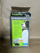 Premier Pet In-Ground Fence Kit w/ Receiver Collar Black New Open Box