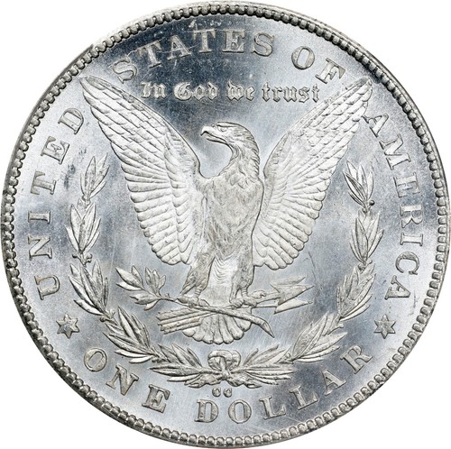 Morgan Dollar 1878-CC PCGS MS-63! Gold Shield! Scarce Date! Blast White! - Picture 2 of 5