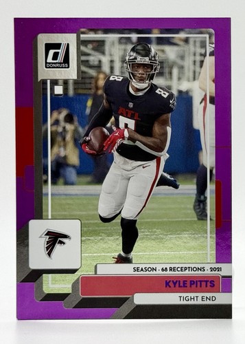 2022 Donruss Season Stat Line #227 Kyle Pitts 65/68 Atlanta Falcons - Picture 1 of 2