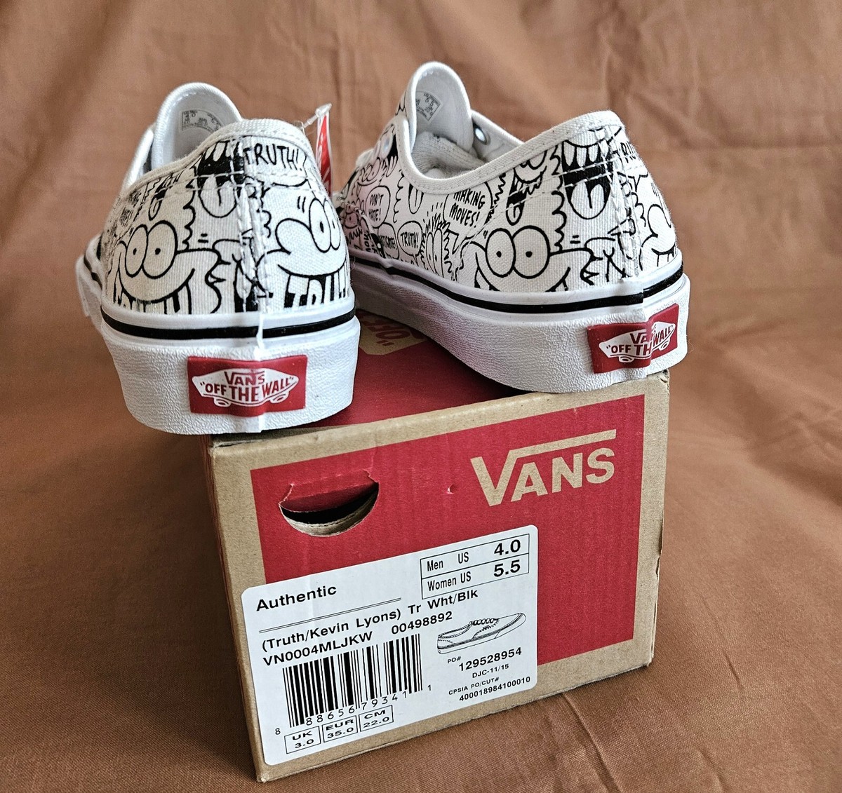 靴 VANS KEVIN LYONS authentic 26cm Vans Truth Authentic Shoes Kevin Lyons Cartoon Faces Men's