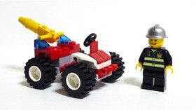 Lego City Town Set 30010 Fire Chief Buggy Quad Bike Helmet Limited Release NISB