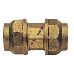 Raccordo ottone tubo polietilene Pead MANICOTTO 32