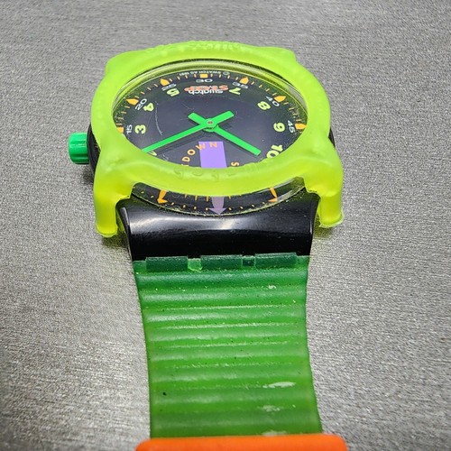 Reloj Swatch Jess Rush Cronógrafo Hombre 34mm Esfera Negra Tono Negro Redondo Nuevo Batt - Imagen 5 de 9