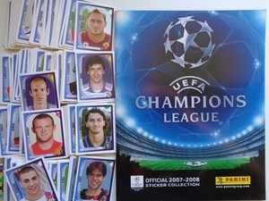Panini Champions League 2007 2008 07/08 - lot of 420 Different stickers + Album