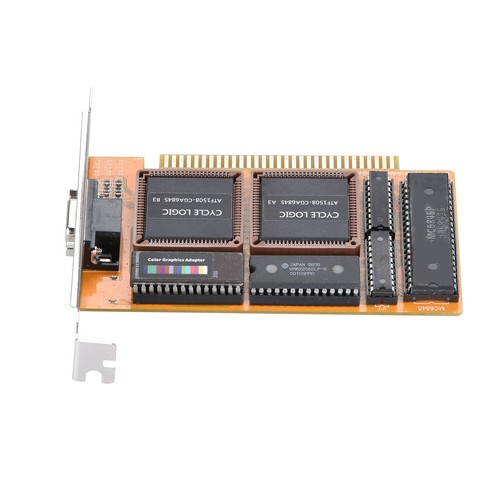 New CGA Graphics Vintage Card 16Kb 6845 Color Graphic Adapter ISA For IBM PC - Afbeelding 11 van 20