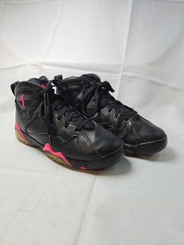 Air Jordan 7 Retro GG Größe 6,5Y Schwarz Hyper Pink Sneaker 442960-018 - Bild 4 von 9