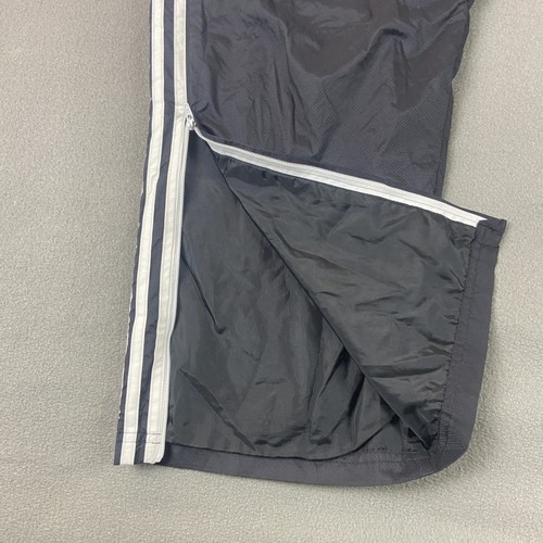 Adidas Track Pants Mens 5XL Black Zip Ankle 3 Stripes Climalite Athleisure - Picture 4 of 12