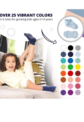 6pk Kids LA Active Socks SZ 12-36 Months - Picture 7 of 7