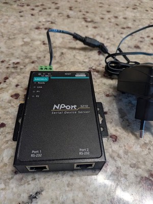 MOXA NPort 5210 Serial Device Server | 12-48VDC | 2x RS-232 Ports | 1x RJ45