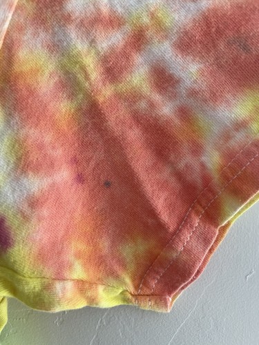 Kinder Jungen Mädchen buntes Batik Rundhals Kurzarm Shirt mehrfarbig - Bild 3 von 5