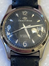 Orient Star Automatic Watch 21 Jewels Leather Strap Model 597302-70