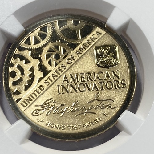(2) 2018-S $1 American Innovation 1st Patent NGC PF70/Rev PF70 Item 9644 - Picture 2 of 7