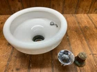 Vintage Ritter Dental Dentist Rinse Sink Bowl Spittoon Milk Glass Cuspidor - #1