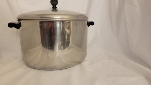 Vintage Farberware 8 Quart Suppentopf mit Deckel Edelstahl plattiert Aluminiumboden - Bild 17 von 24