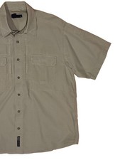 5.11 Tactical Shirt 71152 Mens L Canvas Short Sleeve Vented Button Up Concealed