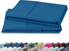 2-Pack King Size Pillowcases 100 Cotton Sateen 400 Thread Count Backed by Good