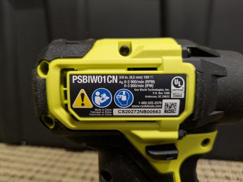 Ryobi ONE+ HP 18V 3/8" Llave de Impacto Compacta 4 Modos Herramienta Solo PSBiW01B Nuevo - Imagen 3 de 3