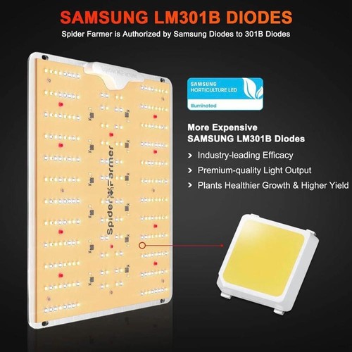 Spider Farmer LED Grow Lampe SF1000D LED Vollspektrum Pflanzenlampe mit Samsung - Bild 3 von 9
