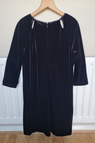 LADIES BNWT BLACK PHASE EIGHT VELVET DRESS SIZE 8 - Picture 5 of 6