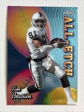 Tim Brown 2024 Topps Chrome Chrome All-Etch Oakland Raiders NFL Card No.CAE-TBR
