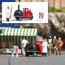 AKTION Abverkauf Busch H0 1:87 7992 Action Set: Mobiler Pizzabäcker NEU OVP