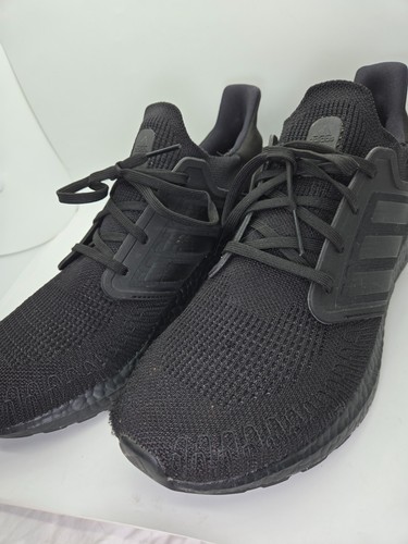 Adidas UltraBoost 20 Schuhe Herren 12 Dreifach Schwarz Laufen Athletisch Fitnessstudio Turnschuhe - Bild 4 von 8