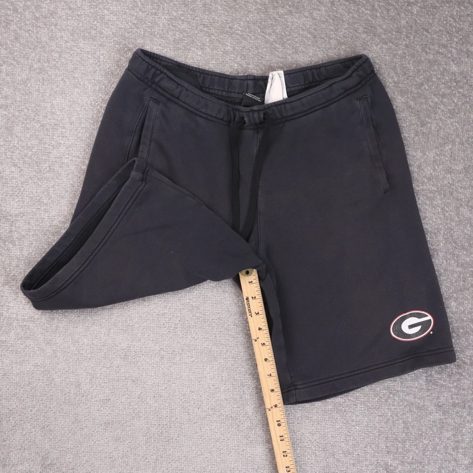 Nike Georgia Bulldogs College Primary Logo Club Fleece Shorts Black Size Large - Image 4 of 4