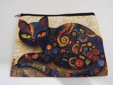 Cat Misc Supply Bag 5.75" x 7.5" Cotton Canvas