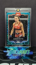2025 Topps Chrome UFC Joanna Jedrzejczyk #34 Teal Laser Refractor #/175