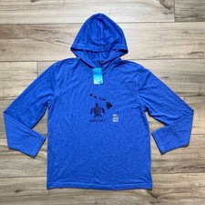 Primease Unisex Youth Kaua i Turtle Long Sleeve Hoodie Size Large Blue