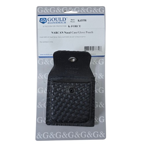 Gould & Goodrich Duty Gear Black Basketweave Narcan Case Glove Pouch K-Force