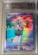 PEYTON MANNING 1999 Topps FINEST Prominent Figures REFRACTOR /48 BGS 9.5 Pop 1