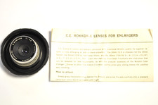 Minolta E. Rokkor 30mm f4.5 enlarging lens w/39mm thread. READ. AS IS.