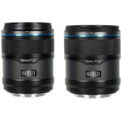 Sirui Sniper 2 Lens Kit- 16mm f/1.2 , 75mm f/1.2 (Sony E , Nikon Z , FUJIFILM X) - Picture 1 of 46