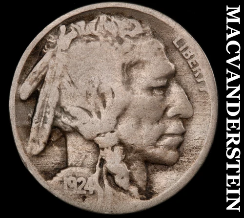 1924-S Buffalo Nickel- Semi Key Better Date No Reserve #J4497