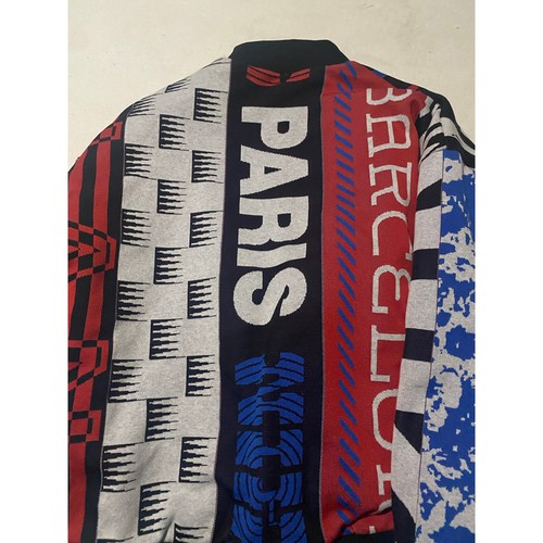 Nike Therma-Fit Culture of Football Scarf Print Bomber Jacket Medium - Picture 4 of 7