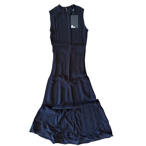 The Kooples langes durchbrochenes Strickkleid – schwarz – Größe 1 (S) – neu mit Etikett - Bild 2 von 7